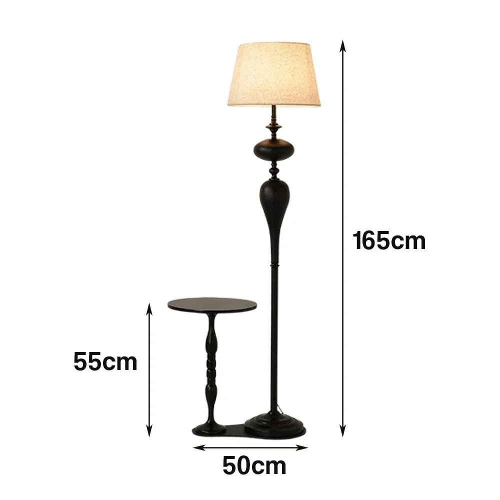 LIVARA Floor Lamp Soft Ambient Light Beech Wood Top Handwoven Fabric Shade Modern Home Style - Image 5